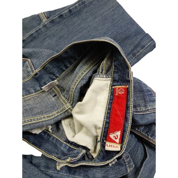 Vintage Guess Button Fly Cargo Jeans Mens ~ 34 /32 Y2K Wide Leg Baggy - Picture 6 of 14